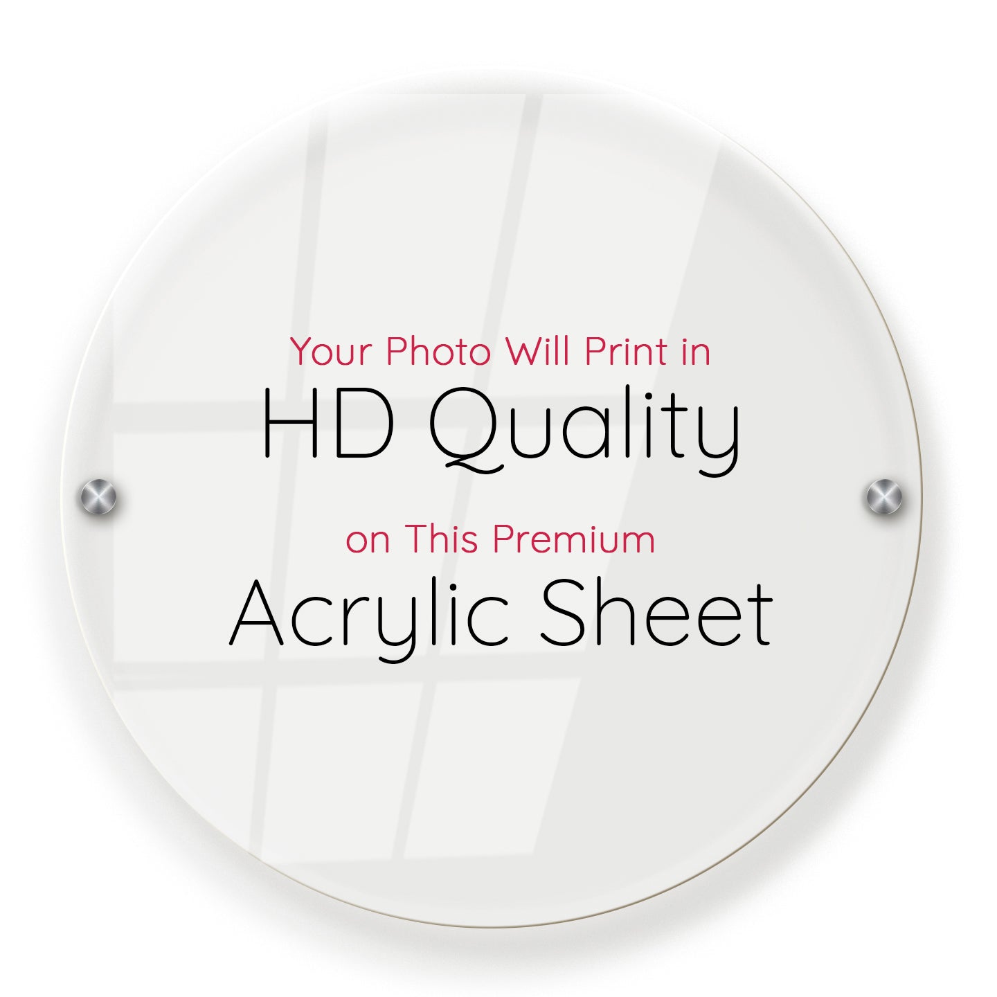 Vibrant HD Acrylic Print – Rich Colors & Glossy Finish - Round