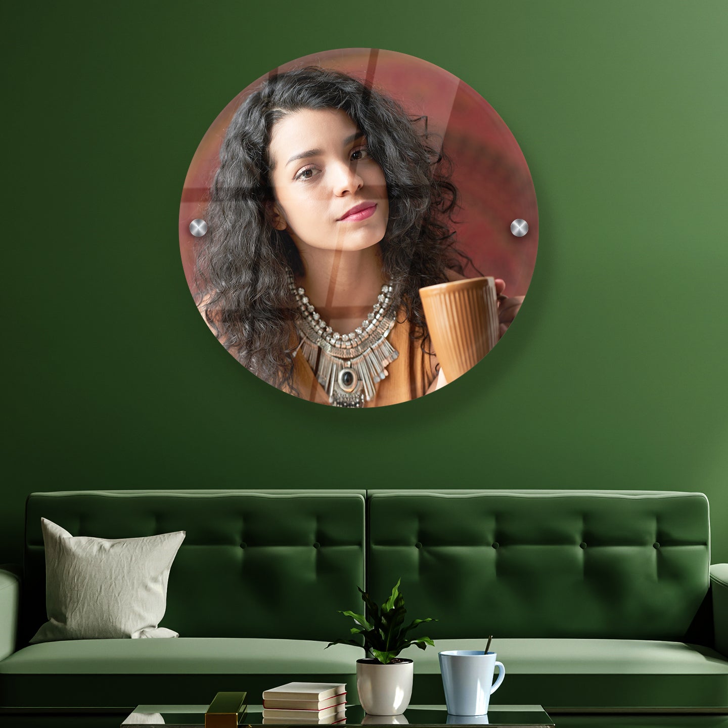 Vibrant HD Acrylic Print – Rich Colors & Glossy Finish - Round
